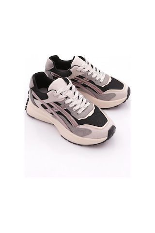 Dgn 83147 Kadin Sneaker Ayakkabi Buz Siyah
