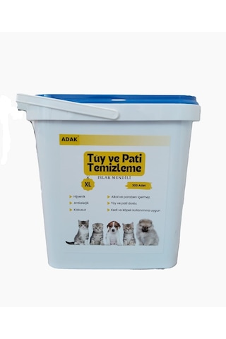 Adak Tüy ve Pati Temizleme Islak Mendili 300'lü