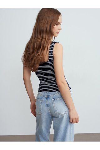 Dilvin 21185 Askılı Atlet-laci-ekru Laci-ekru