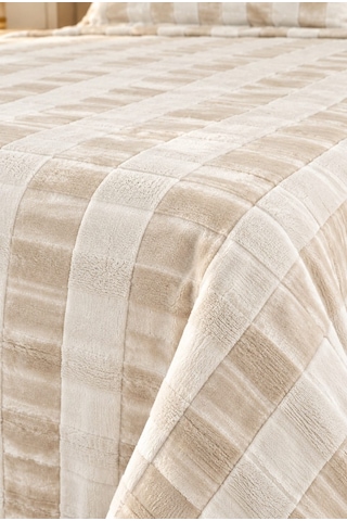 Kapreo Home Hennesey 3 Parça Comforter Yorgan Yatak Örtüsü Seti Çift Kişilik 240x260 Krem