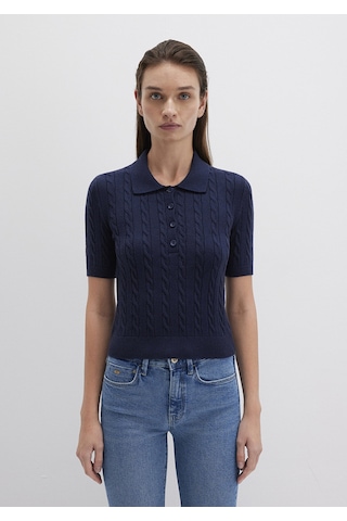 Mavi - Lacivert Triko Polo 1710328-84371 Lacivert