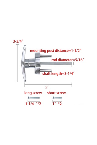 Ximistore9 Metal Kapı Kilitli T Kolu 2 Anahtar + 2 Çivi Seti - 3,5-5 Cm Kalınlığa Uygun, Krom Boyalı, Metal/fiberglas Kapılar Ve Kampçı Araçları İçin