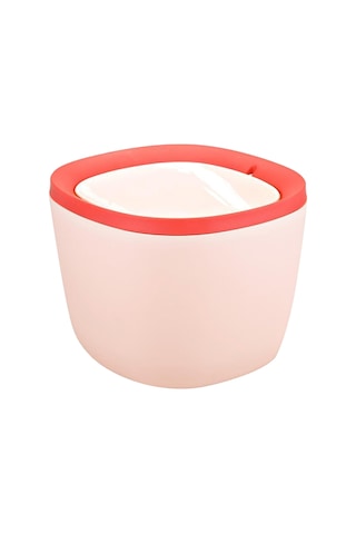 Homyl Plastik Mini Çöp Kovası Kül Kutusu Masaüstü Pembe Pembe