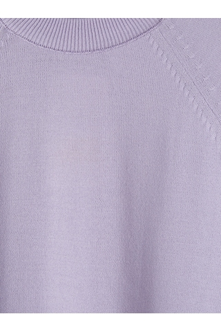 Lcw Modest Lila Bisiklet Yaka Kadın Triko Tunik