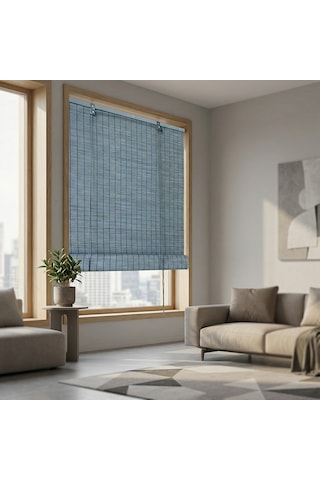 Koçtaş Ahşap Stor Perde Gri 120 x 180 CM