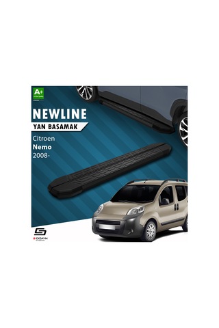 S-dizayn Citroen Nemo Newline Siyah Yan Basamak 173 Cm 2008 Üzeri