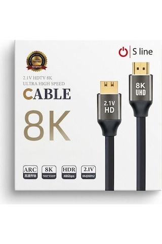 S Line 1.5metre 8k Hdmı Kablo 2.1v 60hz