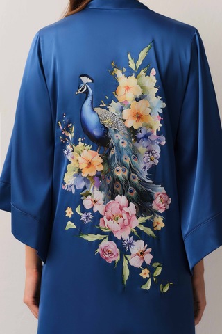 Suwen Ethereal Uzun Sabahlık St4446615l015 Mavi