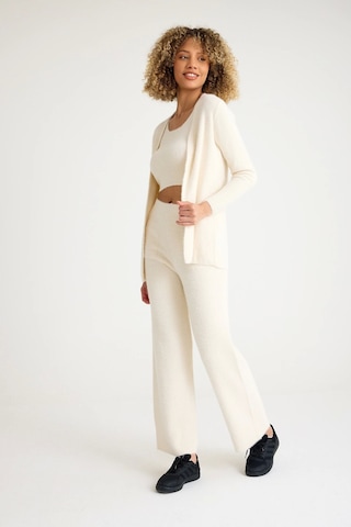 Allys Pantolon-crop-hırka Takım Kırık Beyaz