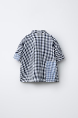 Magu Erkek Çocuk Pamuklu Pötikare Gömlek Şort Takım Çok Renkli