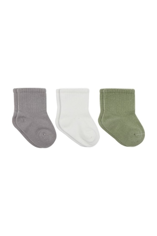 Erturkstore Koala Boy 3'lü Penye Soket Çorap 10133 Gri Çok Renkli