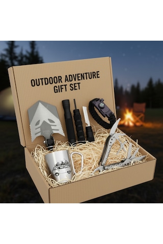Dağcılar Ve Kampçılar İçin 4 Lü Outdoor Macera Seti