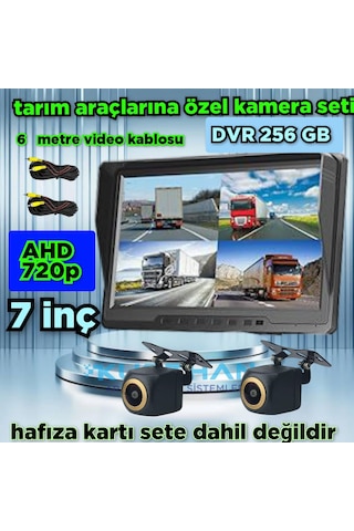 7 İnç Dvr Ekran 2 Adet 170'' Balık Gözü Lens Ahd 720p Kamera