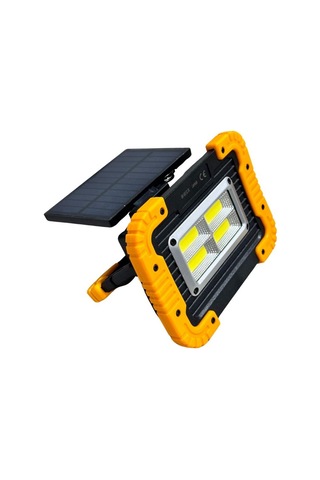 Lambada Solar 12v Cob Ledli El Projektörü Güneş Enerjili-şarjlı Usb Çıkışlı