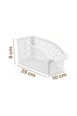 Urve Ur-3561 Plastik Çok Amaçlı Organizer 25x10x8cm Mini Beyaz Düzenleyici - 60'li Paket Diğer