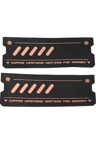 Kangvka Grafen Ve Bakır Folyo Soğutucu - Ddr5/ddr4/ddr3/ddr2 Uyumlu Notebook Bellek Soğutma Seti 2 Adet