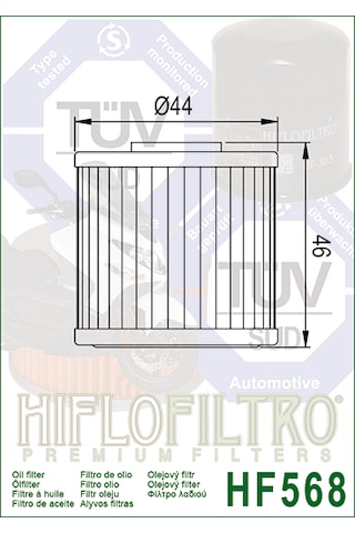 Kymco Xciting 400ı 12-23 Hiflo Hf-568 Yağ Filtresi