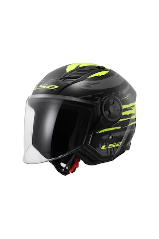 Ls2 Aırflow 2 Brush Siyah-neon Sarı Kask Neon Sarı
