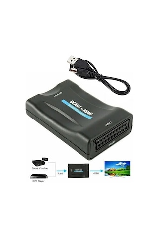 Maxgo 3016 Scart To Hdmi Av Video Dönüştürücü Adaptör