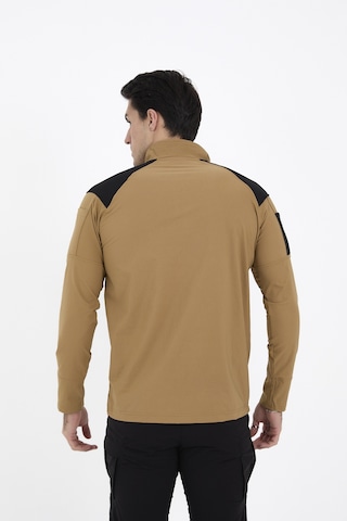 Camp Scoutland Camp137 Outdoor Tactical Su iticili Erkek Hardal Taktik Sweatshirt Hardal