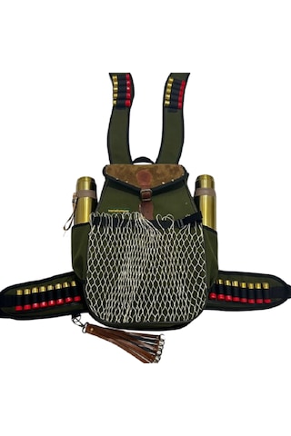 Türkhunter Kanvas Avcı Çantası Fileli Çoban Çanta