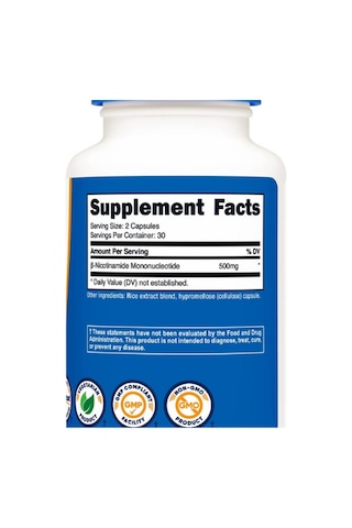 Nutricost Nmn Nicotinamide Mononucleotide 500mg 60 Caps Diğer