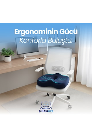Ortopedik Oturma Simidi Koltuk Minderi Visko Kuyruk Sokumu Yastığı