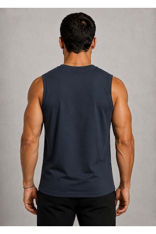 Axxel Erkek Füme Bisiklet Yaka Kolsuz T-shirt-d690