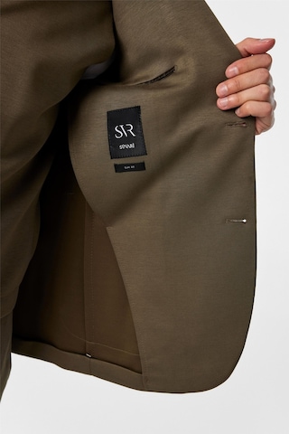 Süvari Haki Slim Fit Düz Sivri Yaka 6 Drop Spor Takım Elbise
