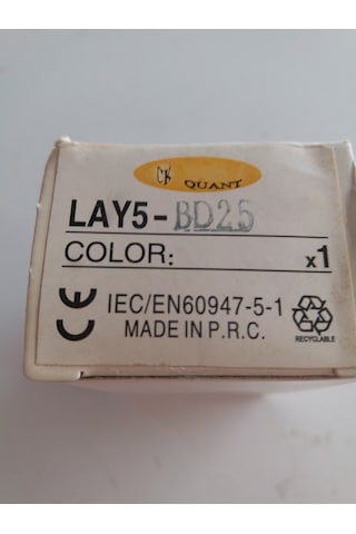 QUANT LAY5 BD 25 METAL GÖVDELİ JOG AÇMA KAPAMA  ŞALTERİ