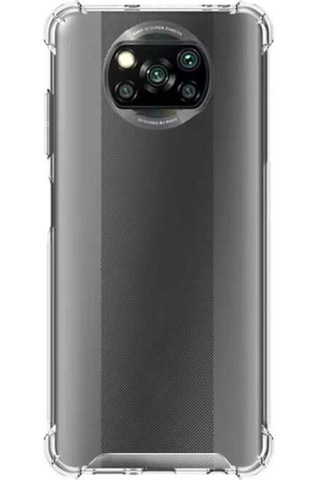 Xiaomi Poco X3 Kılıf Şeffaf Nitro Anti Shock Kapak Renksiz