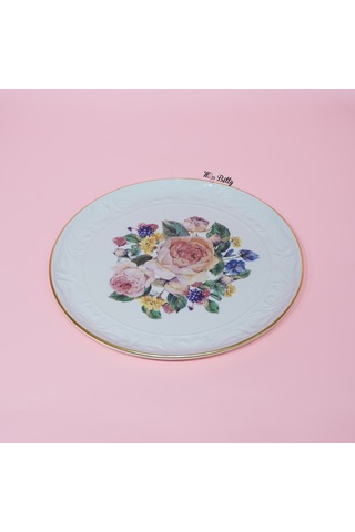 Rose Deluxe Porselen Sunum Tabağı 30 Cm Pembe