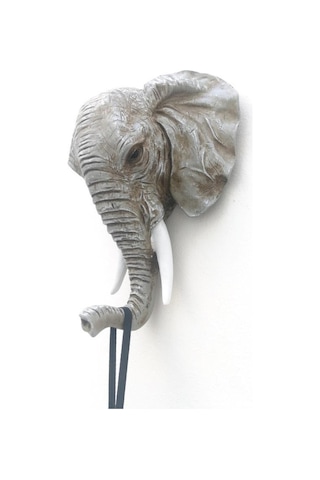 Dekoratif Fil Kafası Askılık Modern Duvar Dekoru Ev Dekorasyon Duvar Askılığı Eskitme 001