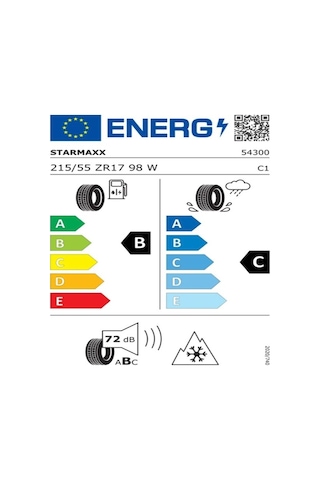 Starmaxx 215/55 Zr17 TL 98W Reinf. Maxx Out ST582 Dört Mevsim Lastiği 2025
