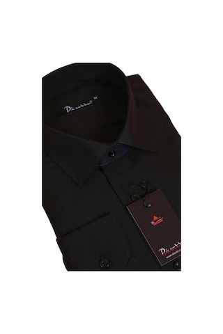 Dicotto Siyah Rahat Kesim Cepli Uzun Kol Regular Fit Erkek Gömlek - 150-20 001