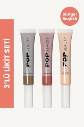 Allık, Kontür, Aydınlatıcı 3'lü Set Blush, Contour, Highlighter Diğer