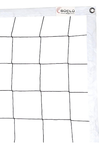 Güçlü File - Voleybol Filesi Ağı –Halat Gerdirmeli 2mm  - 9mt
