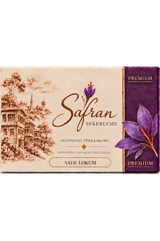 Safran Şekerleme Sade Lokum 600 G