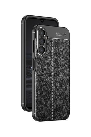 Samsung Galaxy Uyumlu A34 Kılıf Zore Deri Görünümlü Niss Silikon Kapak
