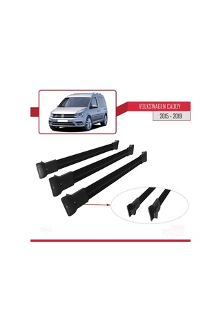 Volkswagen Caddy 2015-2019 Arası Fly Model Ara Atkı Tavan Barı Si