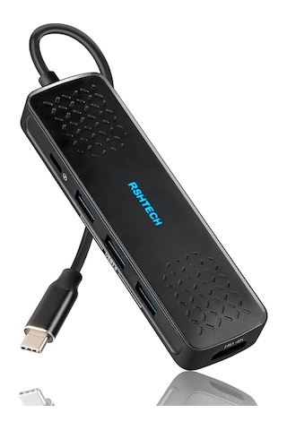 Rshtech Apple Uyumlu MacBook 6 In 1 Type C Hub 4k Hdmı Usb 3.0 Pd 100w 3.5mm Audıo Port