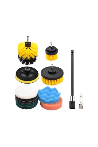 12 Adet / Takım Elektrikli Matkap Fırça Fırçalama Pedleri