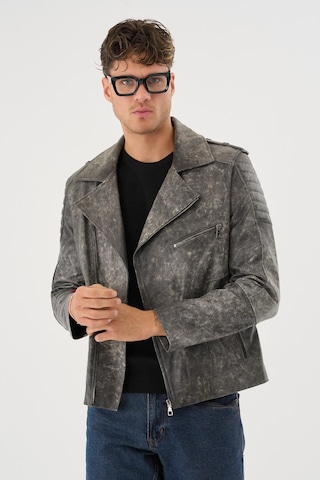 Ryder Gri Erkek Deri Mont Gri