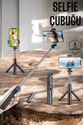 Kumandalı Tripod Telefon Tutucu Selfie Çubuğu 360 Derece Dönebilen Diğer 30885377