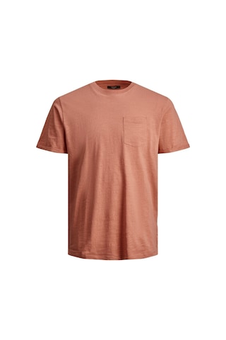 Jack & Jones Jack&jones Blatropic Solid Erkek Turuncu Yuvarlak Yaka Tişört Turuncu