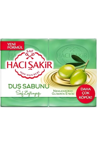 Hacı Şakir Zeytinyağı Gliserinli Sabunu 4x125 Gr Saç Tarak Fırça