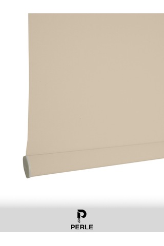 Br Perle Home Ekru Rengi Düz Mekanize Stor Perde Yüksek Kalite Metropol Serisi Ekru