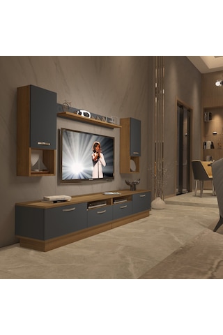 Decoraktiv Trendstyle 5220da Mdf Tv Ünitesi Tv Sehpası Pera - Antrasit