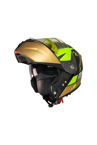 Motosiklet Çene Açılır Kask Güneş Vizörlü Ece 22.06 Sertifikalı New Motor Kaskı V2 Wx92 Çok Renkli