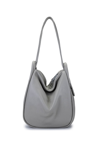 Bruno Shoes Bruno Rossi Bag Kadın Hakiki Deri Buz Beyazı Sırt & Omuz Çantası 1048 Mlx14g Bn Cnt Sk25-26 Ghıaccıo Gri
